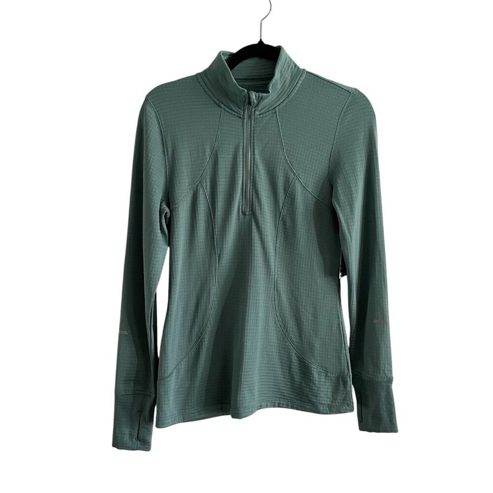 DSG Women S Muted Algae Outdoor Moisture Wicking Run 1/2 Zip Pullover NWT - Picture 2 of 15